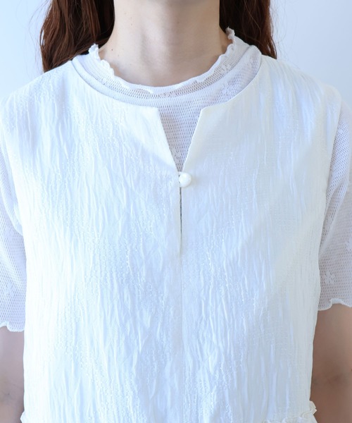 bulle de savon（ビュルデサボン） ワンピース おはなダイヤジャカード