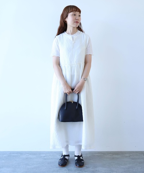 ビュルデサボン おはな ダイヤジャカード ワンピース bulle de savon（ビュルデサボン） ワンピース おはなダイヤジャカード