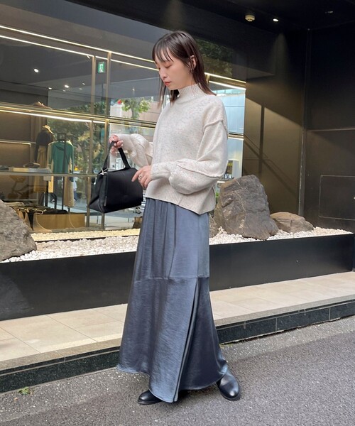 「fredy emue」 長袖ニット 38 チャコールグレー レディース_画像2