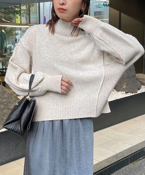 「fredy emue」 長袖ニット 38 チャコールグレー レディース_画像9