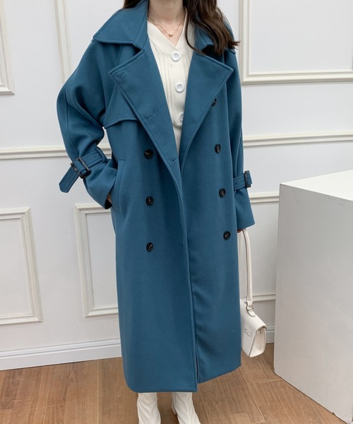 ABITOKYO（アビトーキョー） チェスターコート FREE ブルー レディース