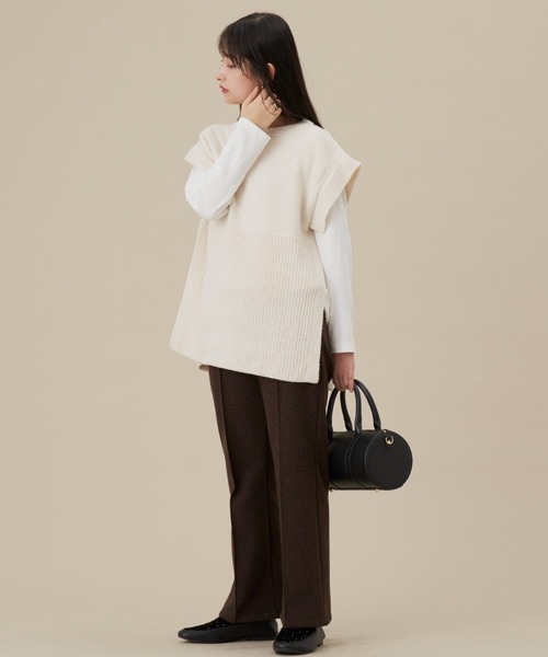 「NEUNA」 長袖ニット FREE オフホワイト レディース_画像2
