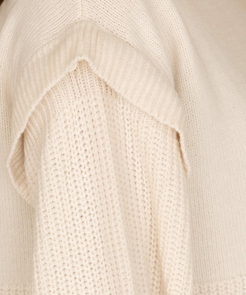「NEUNA」 長袖ニット FREE オフホワイト レディース_画像7