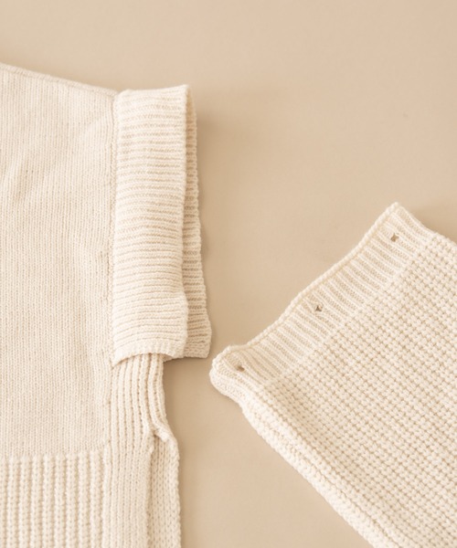 「NEUNA」 長袖ニット FREE オフホワイト レディース_画像8