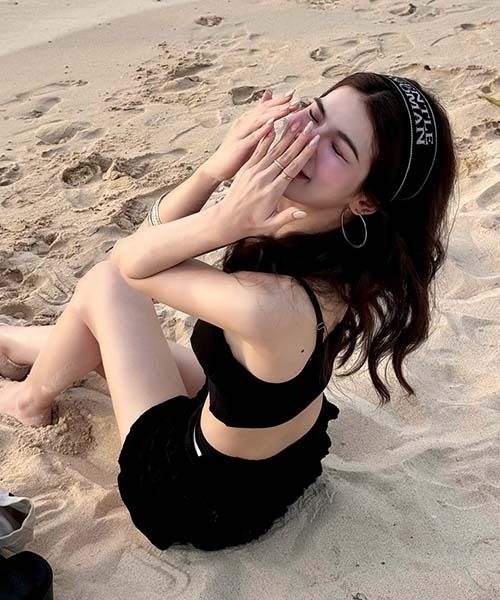 gossip!ロサンゼルス 水着 レイヤード ティアード3点水着