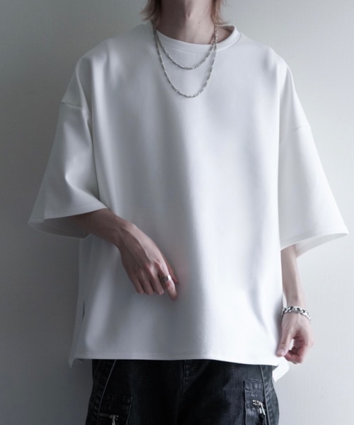 LILL（リル） tシャツ サイドスリットコットンポンチビッグシルエット