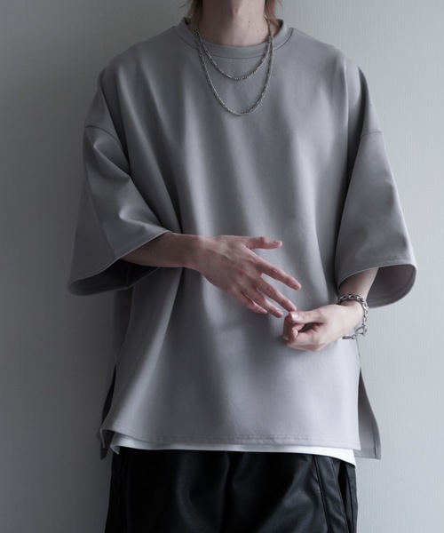 レディース   ビック シャツ  春トレンド コットン シャツ  ビックシルエット 上質COTTON100%  シャツ BASIC 素肌に気持ちの良い[２色展開] LILL tシャツ サイドスリットコットンポンチビッグシルエット
