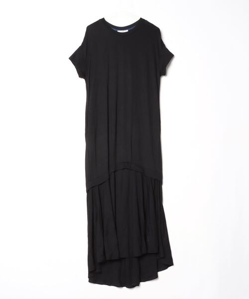 UN3D ワンピース　サイズ38 UN3D.（アンスリード） 半袖ワンピース 38 ブラック レディース