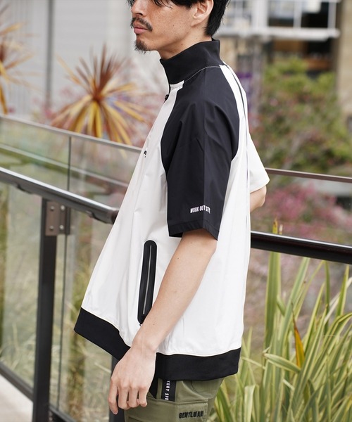 tシャツ (RM)「LUXE/R GOLF」ストレッチ クロス ハーフジップ プル