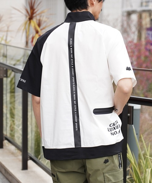 tシャツ (RM)「LUXE/R GOLF」ストレッチ クロス ハーフジップ プル
