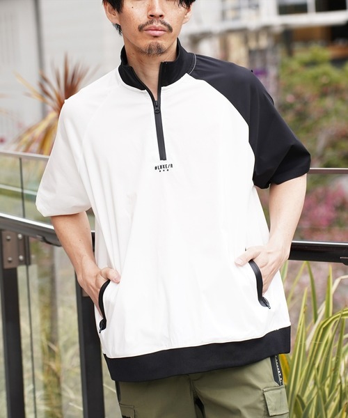tシャツ (RM)「LUXE/R GOLF」ストレッチ クロス ハーフジップ プル
