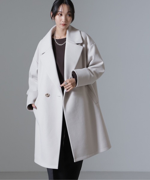 NANO universe（ナノ・ユニバース） チェスターコート FREE グレー系