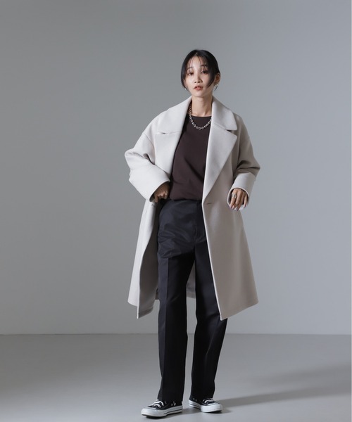 NANO universe【美品】チェスターコート グレー M 中古・古着通販】nano・universe (ナノ・ユニバース) チェスターコート