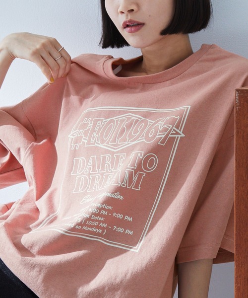 MONO-MART（モノマート） tシャツ 半袖 2WAYリバーシブル ポスター 
