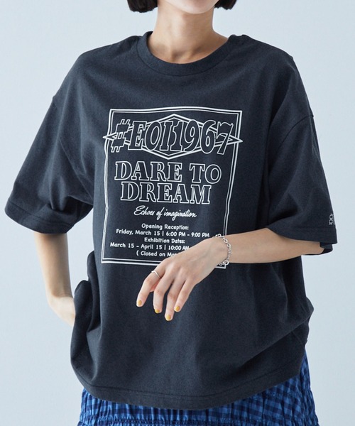 MONO-MART（モノマート） tシャツ 半袖 2WAYリバーシブル ポスター 