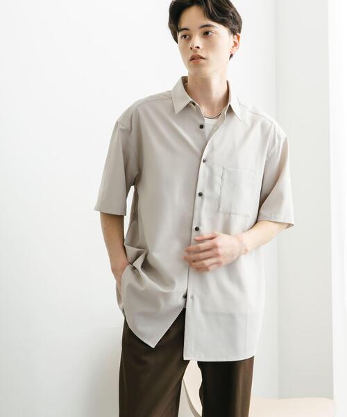 ドレイクス　レギュラーカラーシャツ SENSE OF PLACE by URBAN RESEARCH シャツ 半袖 クイックドライ