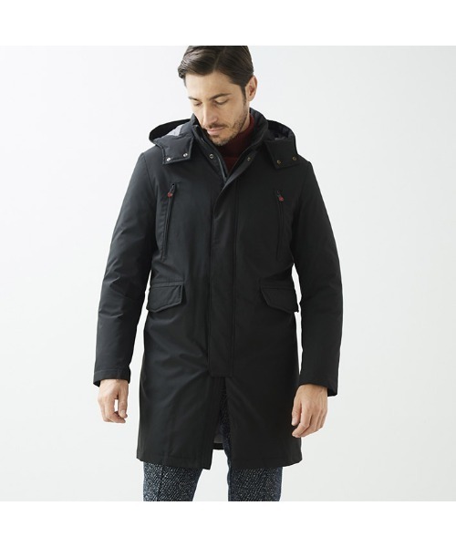 g-stage（ジーステージ） ダウンコート 48 ブラック メンズ : ZOZOTOWN