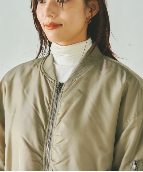 「Droite lautreamont」 ブルゾン M カーキ レディース_画像4