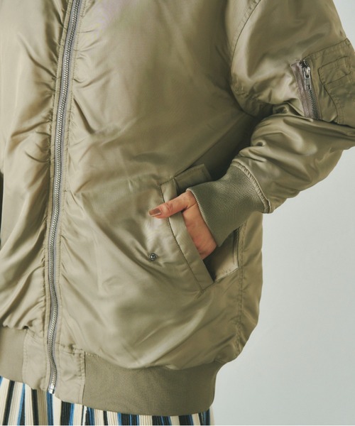 「Droite lautreamont」 ブルゾン M カーキ レディース_画像6