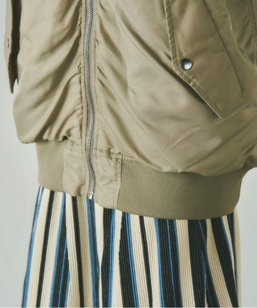 「Droite lautreamont」 ブルゾン M カーキ レディース_画像8