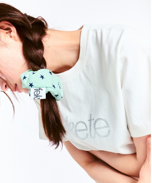 ☆韓国の人気☆【YEGG】☆Stirpe Scrunchie.s☆ heyep｜Silk Square Medium Scrunchie（ヘッドアクセサリー