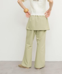 パンツ 「2サイズ展開」スカートレイヤードフレアパンツ レディース｜ZOZOTOWN Yahoo!店