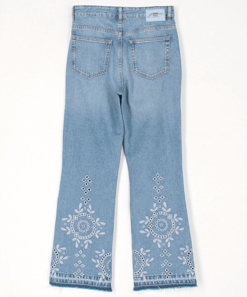 GANNI アシンメトリックデニムパンツ GANNI（ガニー） ジーンズ デニム デニムパンツ レディース : ZOZOTOWN