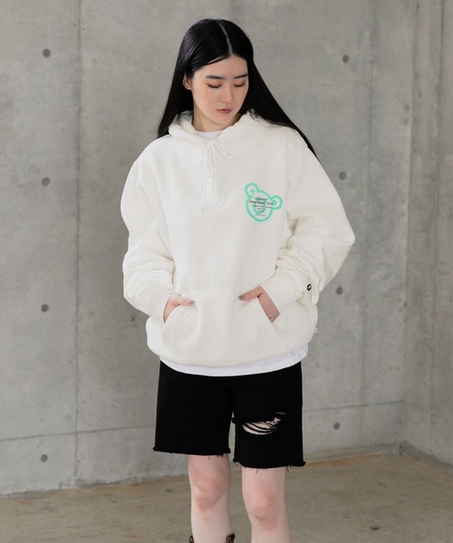 「ISTKUNST」 プルオーバーパーカー SMALL ネイビー レディース
