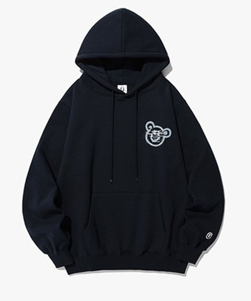 「ISTKUNST」 プルオーバーパーカー SMALL ネイビー レディース