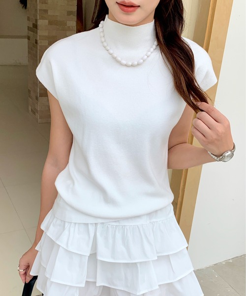 beeden（レディースニット、セーター）（色：レッド系）｜トップス