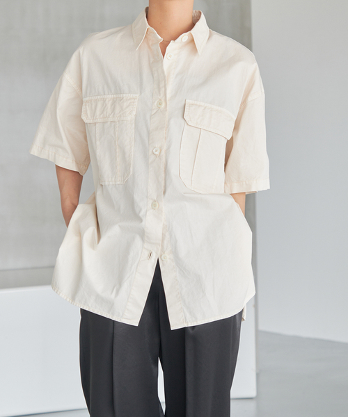 「Spick & Span」 半袖シャツ FREE グリーン レディース Spick＆Span 「Spick & Span」 半袖シャツ FREE グリーン