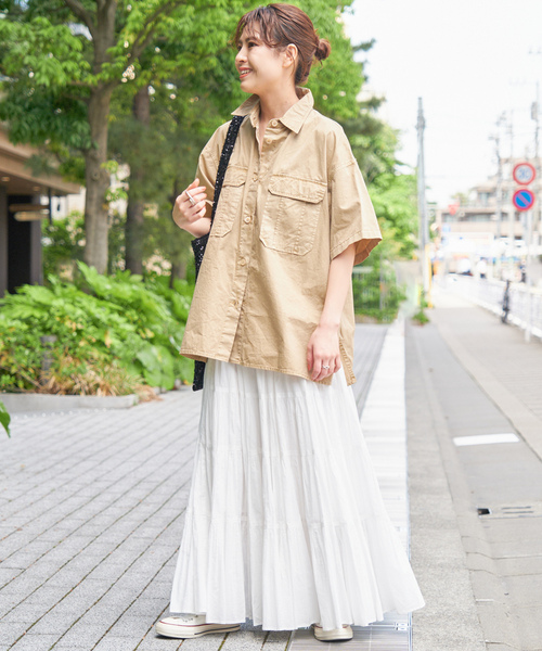「Spick & Span」 半袖シャツ FREE グリーン レディース Spick＆Span 「Spick & Span」 半袖シャツ FREE グリーン