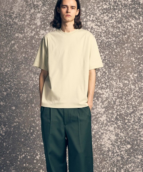 「MAISON SPECIAL」 半袖Tシャツ 1 ライム メンズ