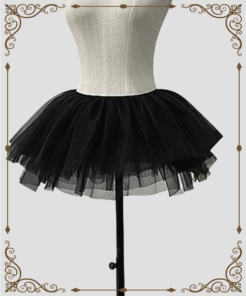 MAISON SELECT スカート 6A7 ショートパニエ 28cm ブラック