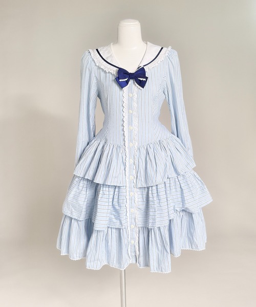 Victorian Maiden フリル　アンダースカート 水色　パニエ MAISON SELECT スカート 6A7 ボリュームフリル ショートパニエ