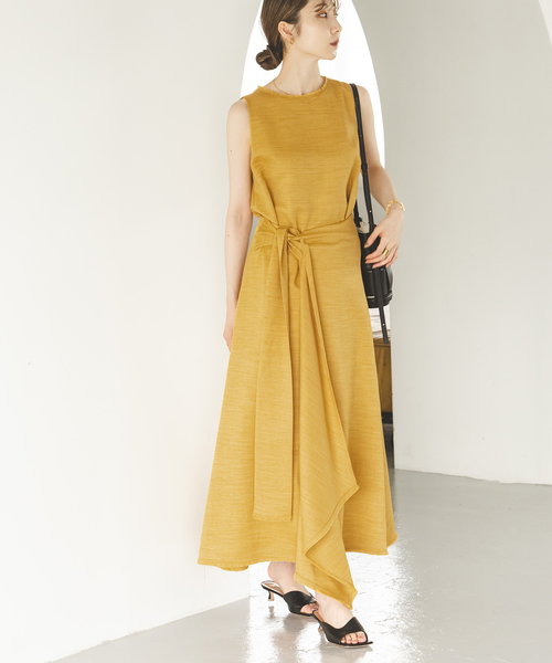 NOBLE フリンジヘムレイヤードワンピース NOBLE｜《追加》フリンジヘムレイヤードワンピース | Rakuten