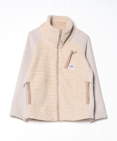 Cape HEIGHTS（ケープハイツ） 刺繍ジップアップブルゾン S ベージュ