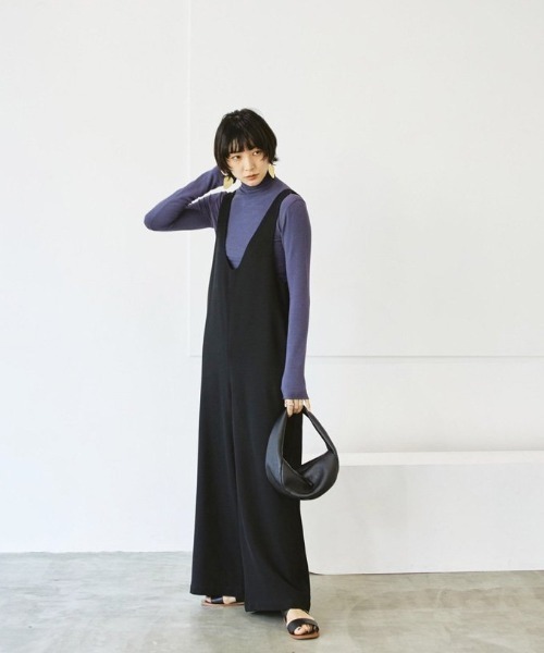 TODAYFUL サロペット ブラック 38 新品未使用 TODAYFUL Frontzip Cotton サロペット 38 ブラック