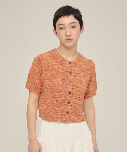 カーディガン 「eL」5G Melange Cardigan SS/491045 レディース