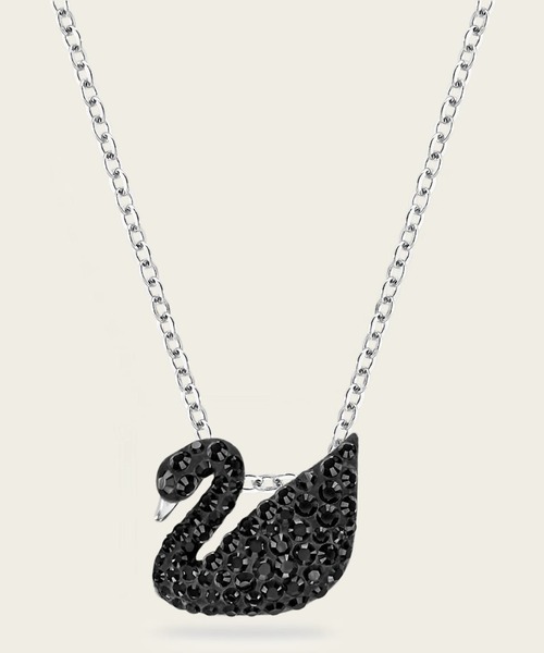 【SWAROVSKI】 Swan ペンダント ネックレス Black(s) [正規品] SWAROVSKI ネックレス 「公式」「スワロフスキー」Swan