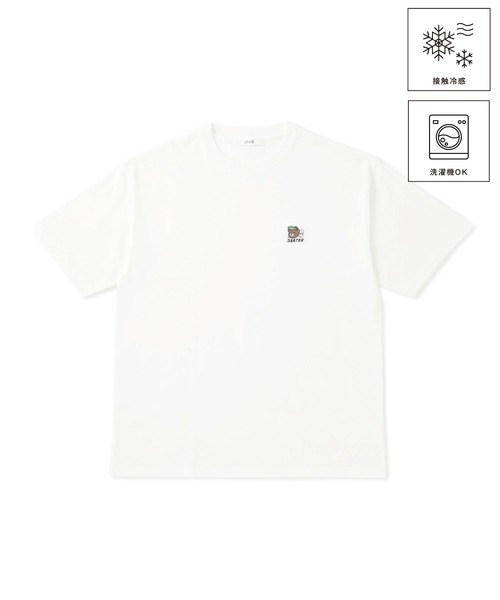 j.n.r.d tシャツ 「接触冷感」j.n.r.d/ワンポイントベア刺繍T