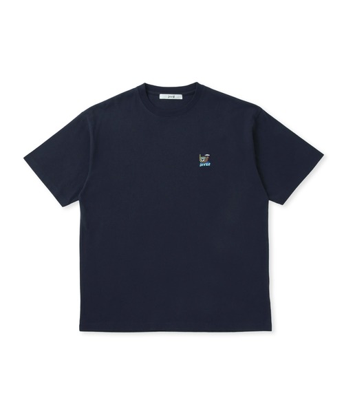 ＊新品未開封＊ベア ワンポイント Tシャツ & ロングパンツ 接触冷感 ネイビー セール】【ONLINE限定】【接触冷感】ベアワンポイントTシャツ