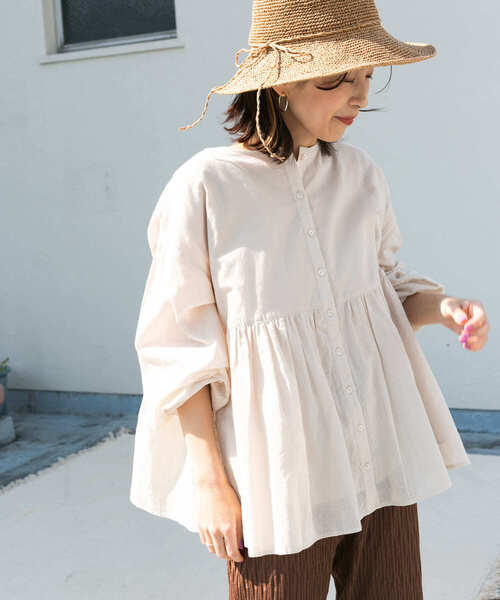 URBAN RESEARCH DOORS 「URBAN DOORS」 長袖ブラウス MEDIUM