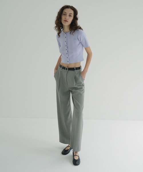 CLANE（クラネ） カーディガン W FACE RIB KNIT CARDIGAN レディース