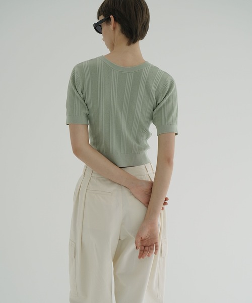 CLANE（クラネ） カーディガン W FACE RIB KNIT CARDIGAN レディース