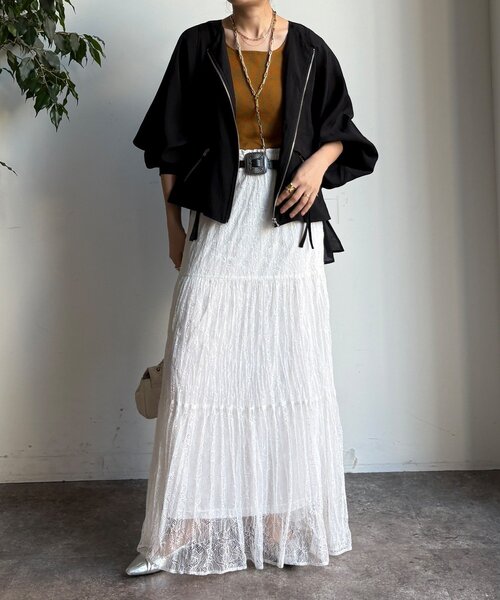 コート アウター 「WEB限定」バックテープギャザーブルゾン レディース