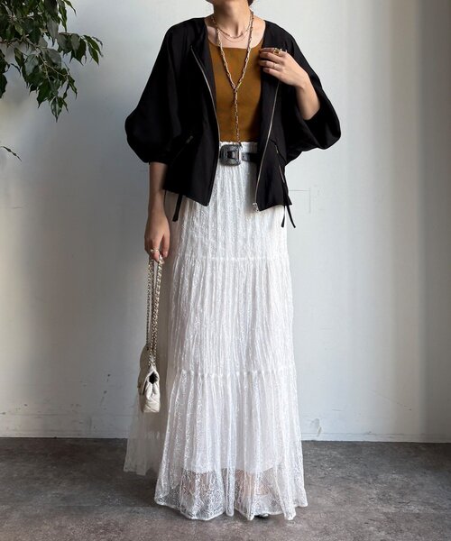 コート アウター 「WEB限定」バックテープギャザーブルゾン レディース