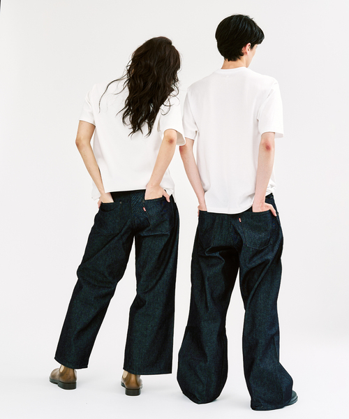 パンツ Levi's/Belted denim trousers Levi's ジーンズ LEVI'S(R)/リーバイス(R) 別注 TWISTED BELTED