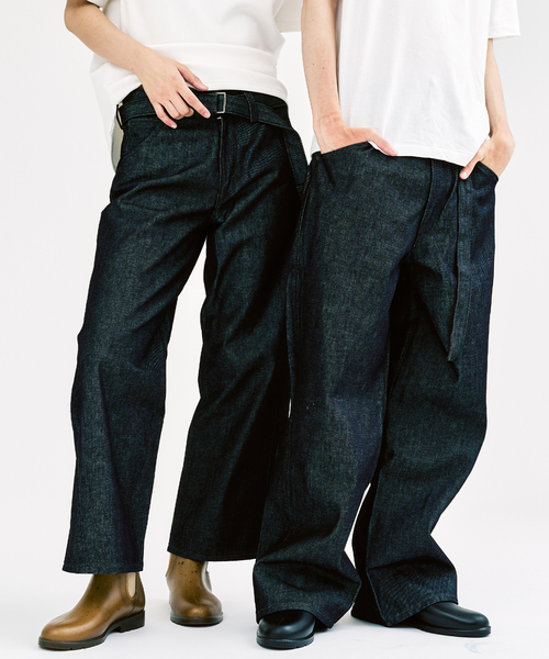 パンツ Levi's/Belted denim trousers Levi's ジーンズ LEVI'S(R)/リーバイス(R) 別注 TWISTED BELTED