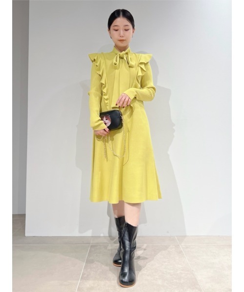 FURFUR（ファーファー） ニットワンピース ONE SIZE グレー レディース